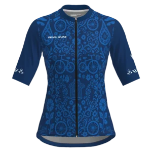 Pearl Izumi Kurbitsblå kortärmad cykelcykeltröja, dam