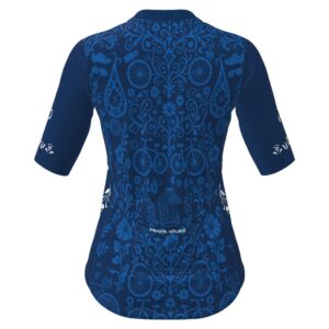 Alternative view of Pearl Izumi Kurbitsblå kortärmad cykelcykeltröja, dam